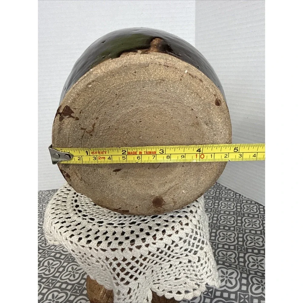 Chinese Stoneware Brown Glazed Pottery Storage Jar Qing 20th Century